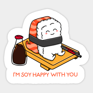 Soy Happy Sushi Sticker